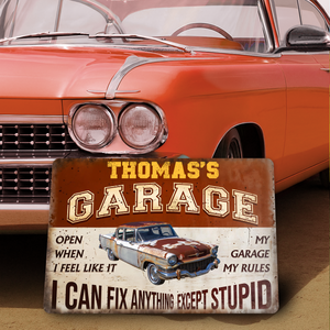 I Can Fix Anything Customized Classic Metal Signs Custom Garage Sign Gift for Dad Grandpa CH07 896224