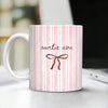 Custom Name Auntie Bow Print Full Mug - Personalized Gift for Aunt LM32 899805