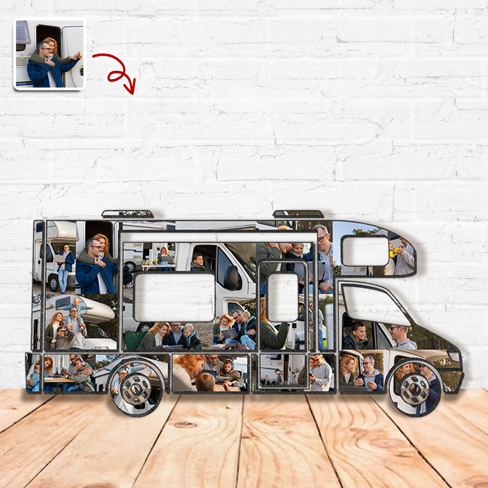 Custom Photo RV Car Wood Frame For Camping Lover TH10 896513