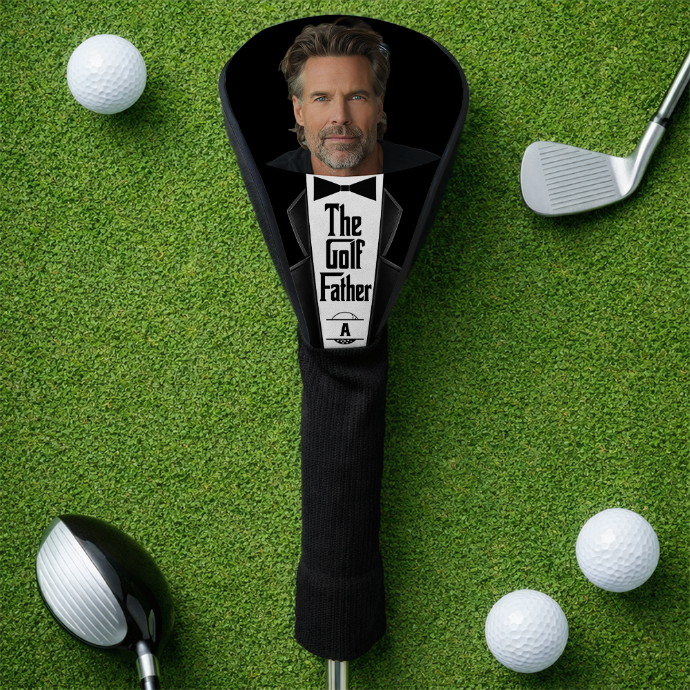 Custom Photo US Flag Golf Club Head Cover - Gift For Dad, Golf Lovers CH07 911386