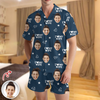 Custom Photo I Love My Wife/Husband Valentine's Gift Short Pajamas For Couple CH07 895422
