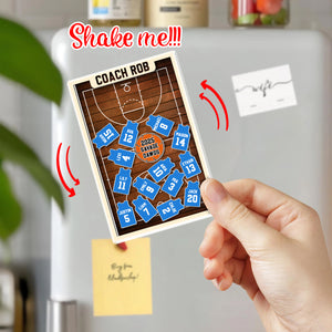 Personalized Coach Basketball Acrylic Apple Shaking Magnet Gift From Students HO82 894286