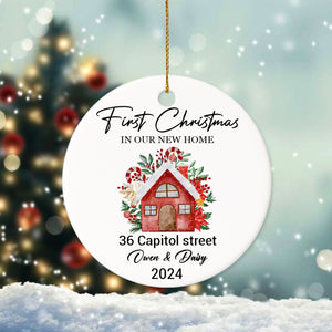 First Christmas In Our New Home Christmas Ceramic Ornament TH10 891365
