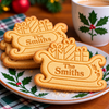 Custom Family Name Merry Christmas Cookie Cutter & Stamp CH07 181100