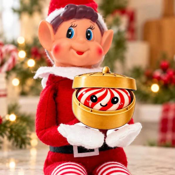 Elf Dumpling Squishy Acrylic Prop, Christmas Elf Accessory HO82 904014