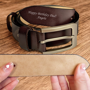 Personalized Name Engraved Leather Belt Gift For Boyfriend, Husband TH10 898277