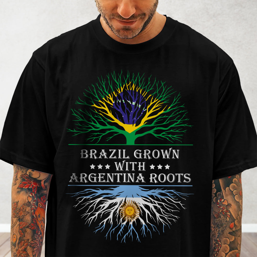 Grows With Roots Latin America Flag Dark Shirt TH10 892007