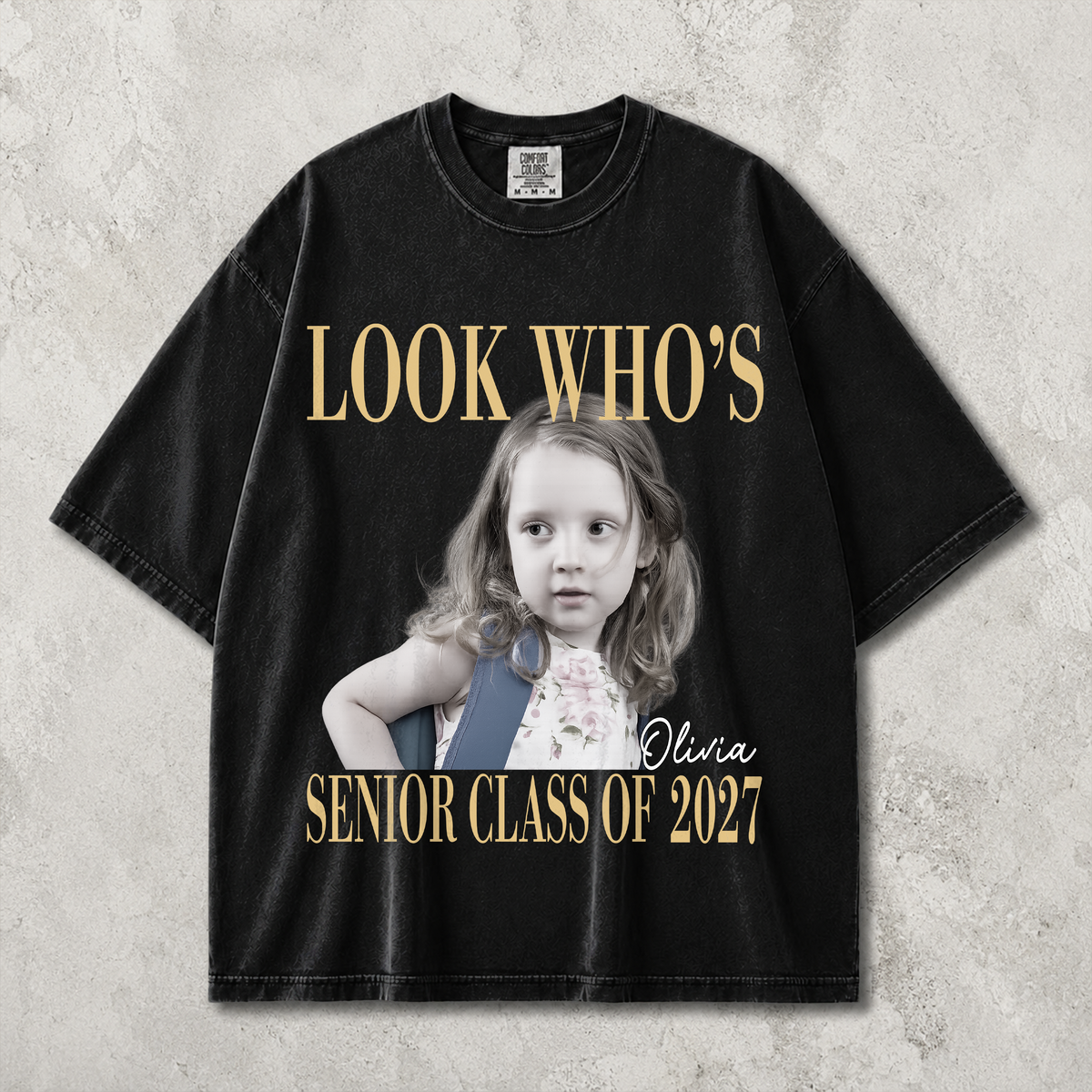 Custom Photo Look Who's a Senior Class of 2027 Comfort Shirt CH07 180276