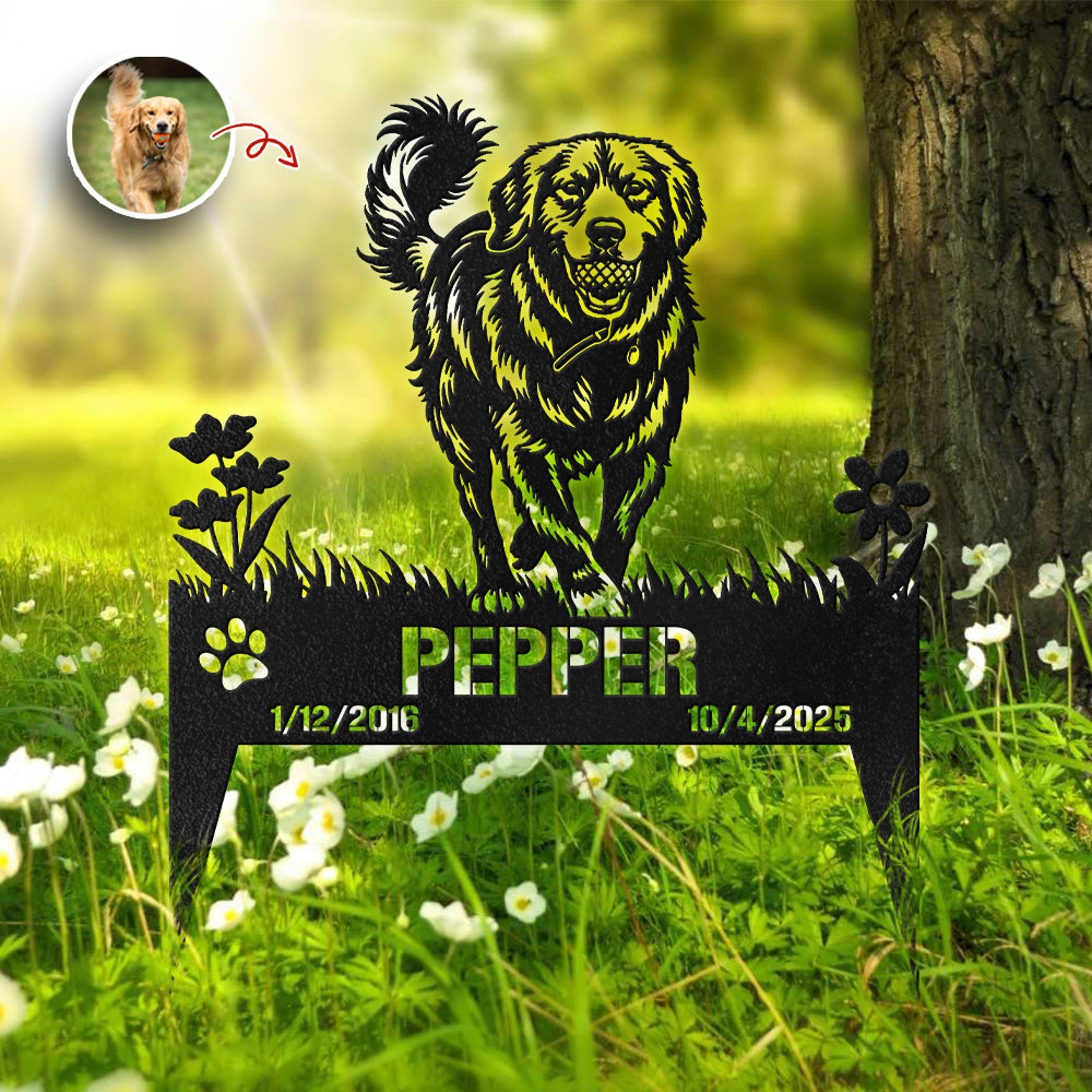 Custom Dog Cat Photo For Memorial Garden Stake TH10 898337