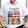 America 250 With Dog Mom, Dog Dad - Personalized Shirt HO82 901190