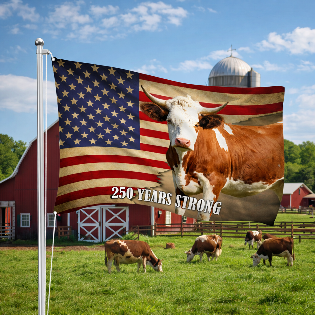 Custom Photo 250 Years Strong House Flag For Farmer TH10 898843
