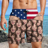 Custom Face Funny Men’s Swim Trunks - Fake Underwear Beach Shorts, Wide Load Birthday Gag Gift For Him HA75 921948