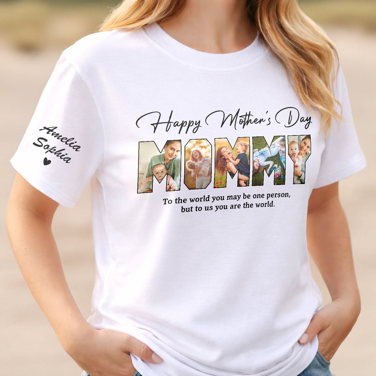 Custom Photo Happy Mother's Day Short Sleeve Printing Shirt TH10 169535