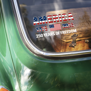 America 1776-2026 250 Years Of Freedom Car Window Decal Sticker HA75 898764