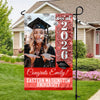 Custom Photo Class Of 2026 Colorful Disco Style Personalized Graduation Garden Flag HA75 920458
