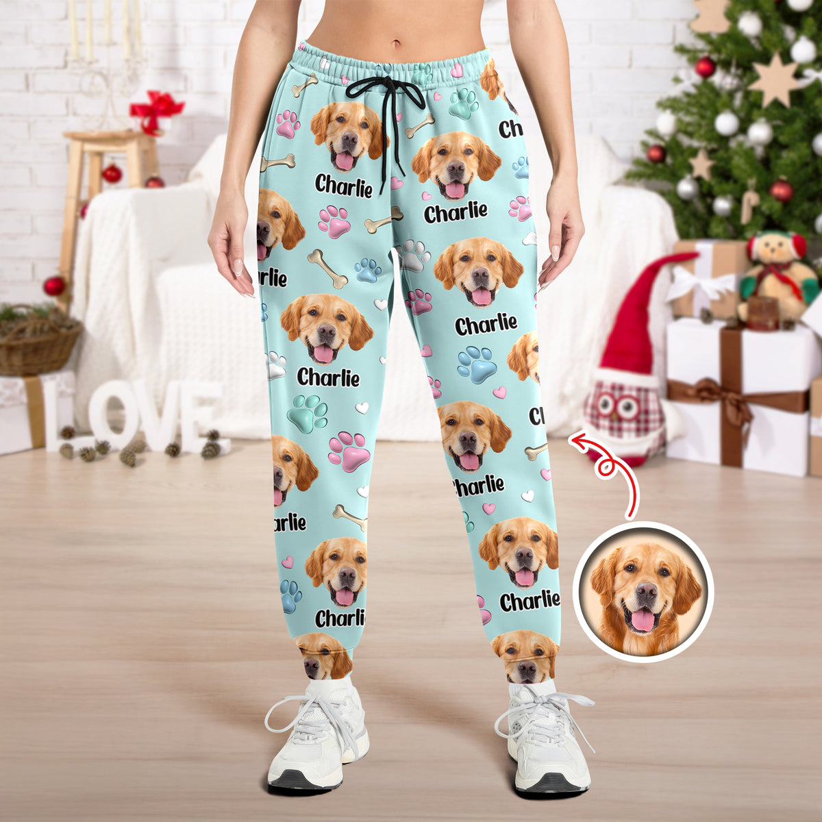 Custom Dog Face Personalized Sweatpants Gift For Dog Lovers HA75 898130