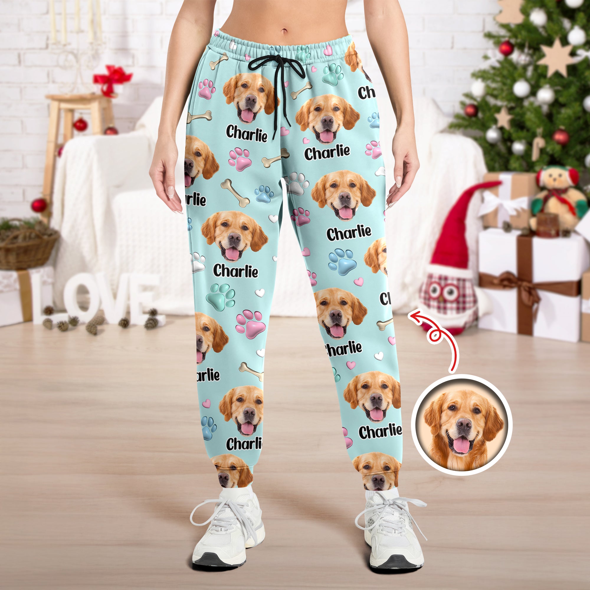 Custom Dog Face Personalized Sweatpants Gift For Dog Lovers HA75 898130