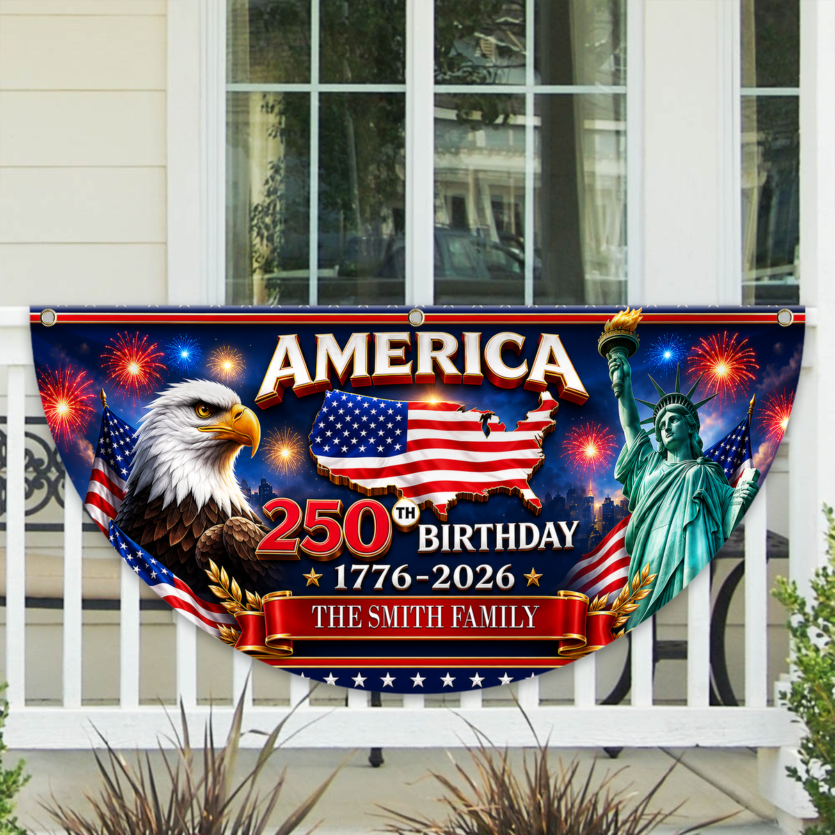 Celebrating USA 250th Birthday Non Fan Flag 250 Years Of Freedom Flag CH07 911972