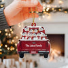 Personalized Snowman Family Red Truck Christmas Acrylic Ornament HA75 897246