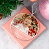 Custom Photo Baby's First Christmas Glass Ornament, New Baby Gift, Newborn Christmas Gift HA75 919146