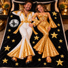 Personalized Custom Couple Blanket For Anniversary, Wedding And Holiday Gifts CH07 180890