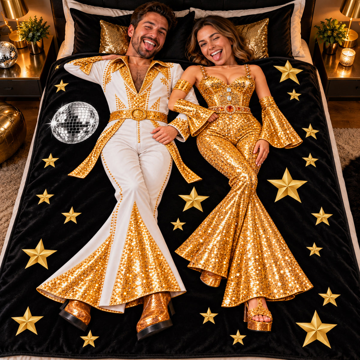 Personalized Custom Couple Blanket For Anniversary, Wedding And Holiday Gifts CH07 180890