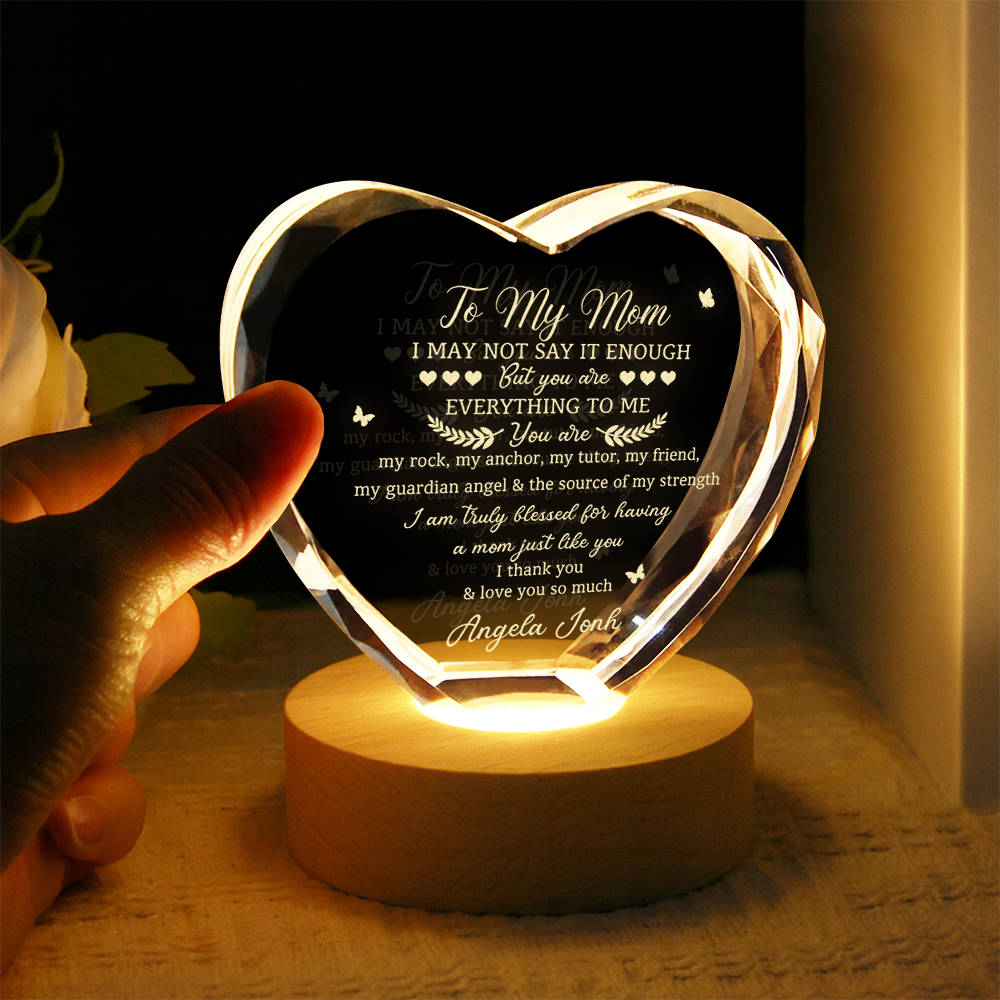 Custom Name You Are Everything To Me Engraved Crystal, Gifts for Mom from Daughter or Son HO82 901406