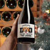 Custom Photo Dog Dad The Man The Myth The Snack Dealer Wine Label LM32 893887