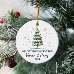 Personalized Name Our First Christmas Together Ceramic Ornament LM32 895601