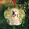 Custom Photo Forever Heart Memorial Acrylic Ornament, Pet Memorial Gift For Dog & Cat Lovers CH07 180372