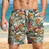 Custom Dog Photo Hawaii In The Air Family Man's Beach Short HO82 894270
