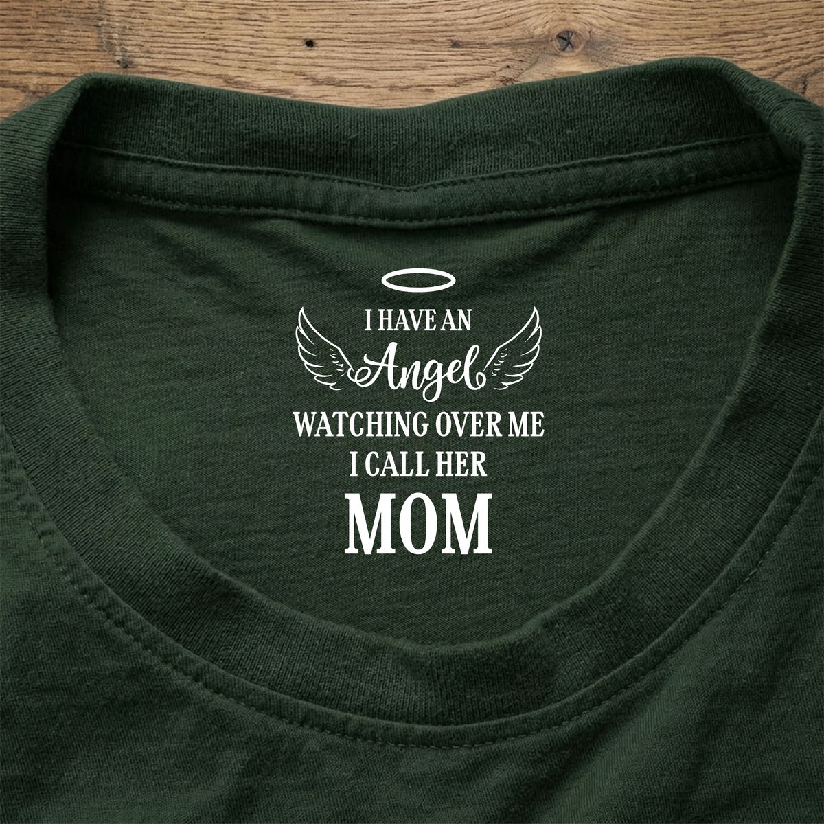 I Have An Angel Watching Over Me - Personalized Back Neck Shirt HA75 920794