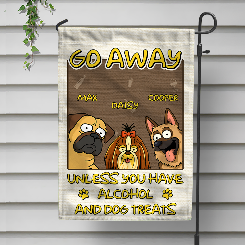 Welcome To My House, My Human Just Lives Here Personalized Garden Flag HA75 892200