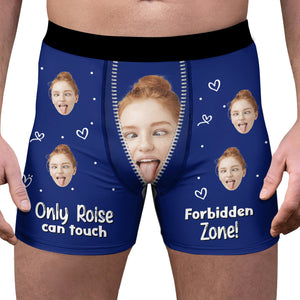Custom Photo Only Her - Personalized Men's Boxer Briefs Valentine's Day HA75 898416