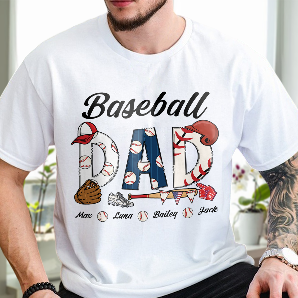 Personalized Baseball Dad Bright Shirt TH10 892741