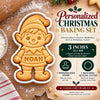 Custom Name Christmas Elf Cookie Cutter & Stamp, Christmas Baking Gift CH07 181102