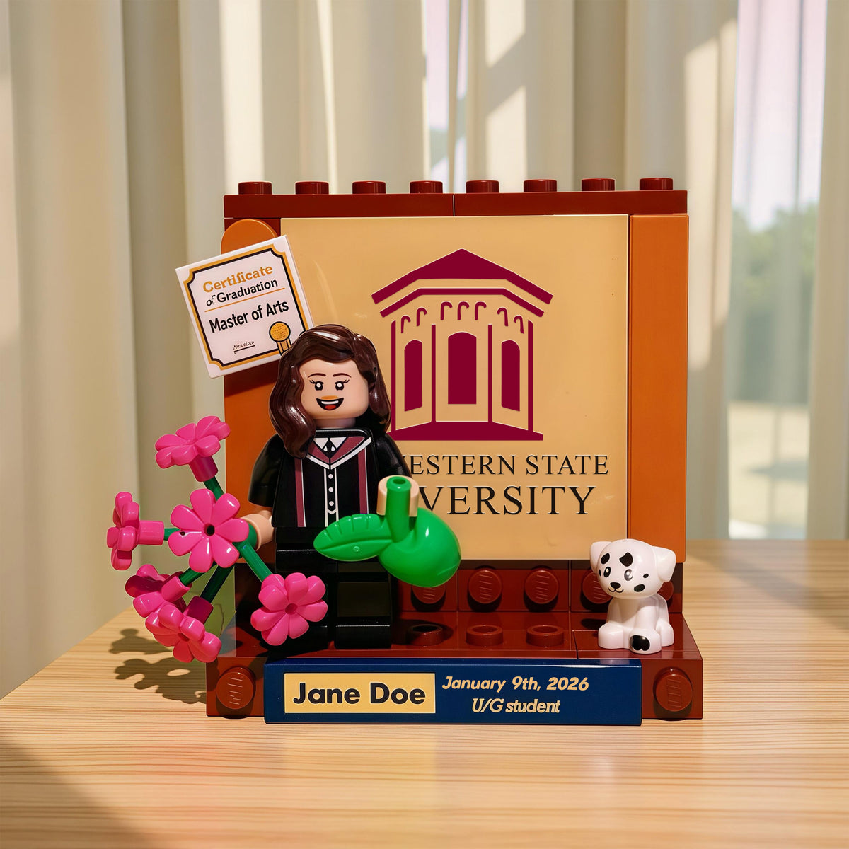 Personalized Graduation Minifigure Building Blocks Gifts - Eternal Keepsake Gift for Friends, Lovers, Desk Decor LM32 899289