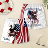Custom Name America Pride 250 Years Anniversary 1776–2026 Eagle Kid Beach Short TH10 169403