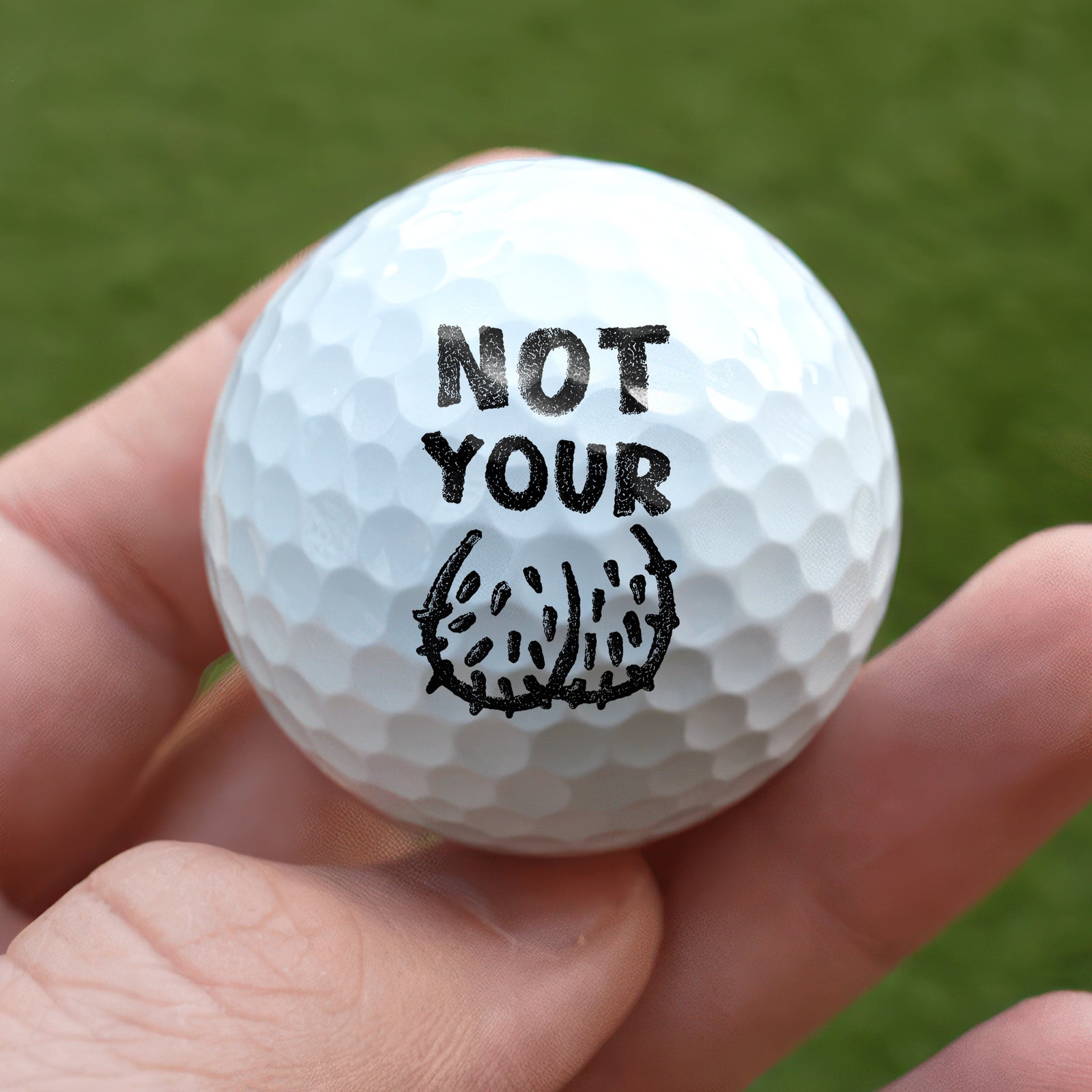 Not Your Ball Golf Ball Funny Golfer Gift for Men Women CH07 911226