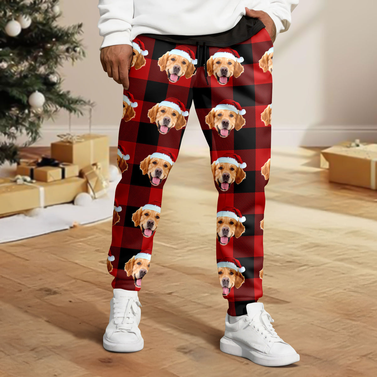 Custom Dog Cat Face Colorful Sweatpants For Dog Cat Lovers LM32 897417