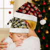 Custom Photo Name Dog Cat Flannel Christmas Santa Hat LM32 895345