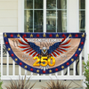 Custom Family Name American Flag - We The People Patriotic Eagle Non-Pleated Fan Flag CH07 910568