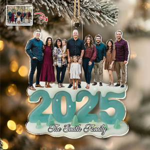 Custom Photo See Through You Family Acrylic Ornament Gift For Mom, Dad, Brother, Sister, Kids HO82 900208
