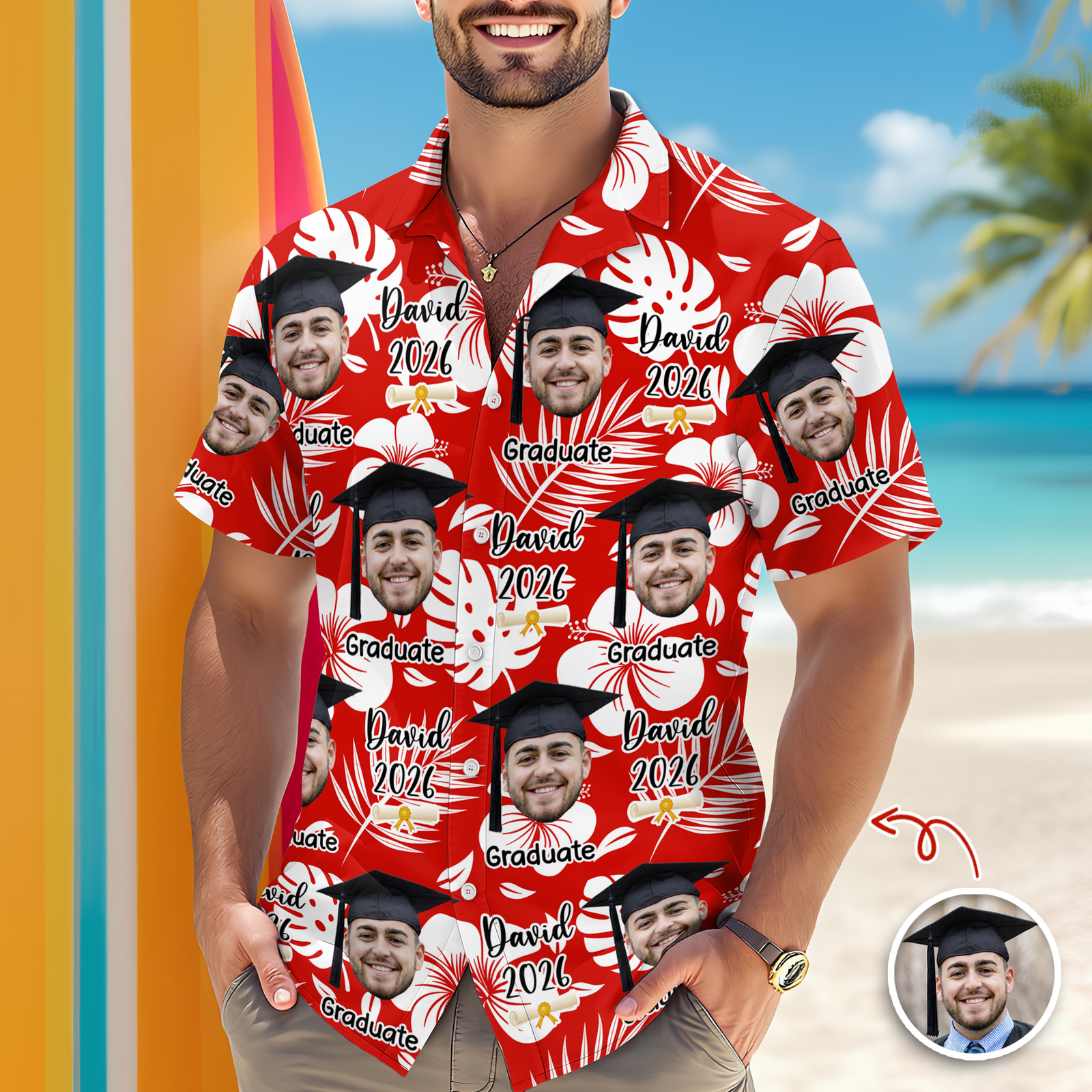 Custom Photo Graduation Celebration Hawaii Shirt TH10 898521
