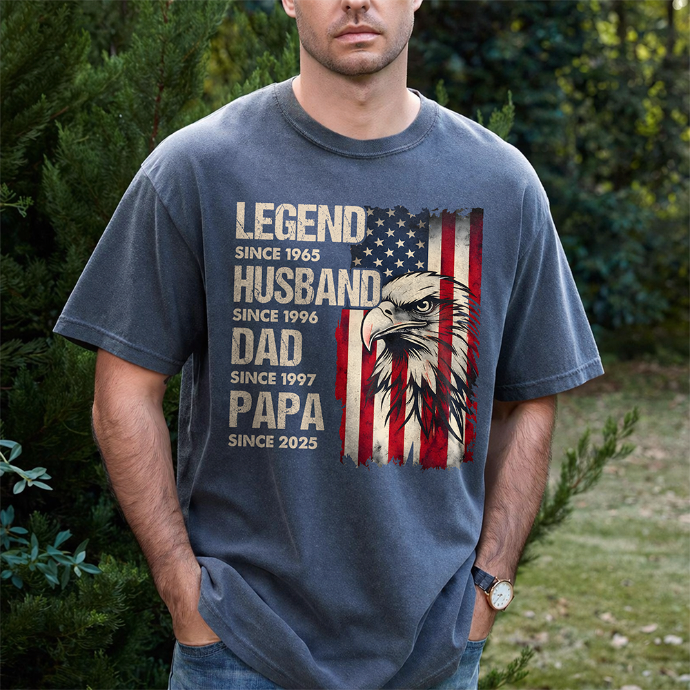 Personalized Legend Husband Dad US Flag Comfort Shirt TH10 169517