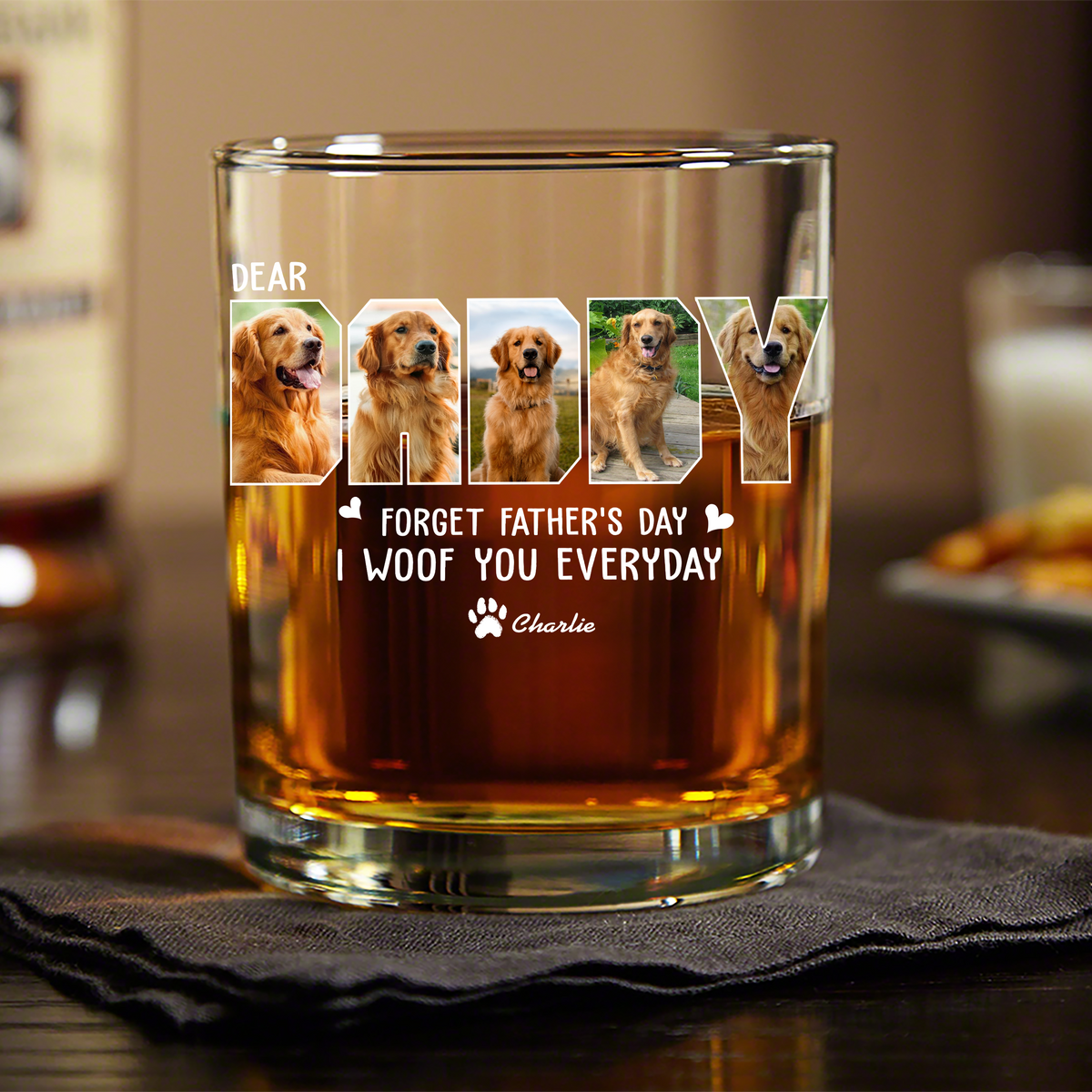 Custom Photo Daddy Forget Father‘s Day We Woof You Everyday LM32 893545