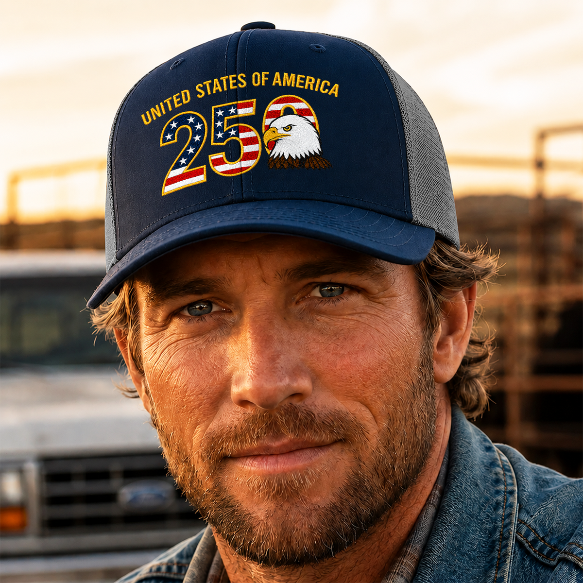 Patriot 250th Anniversary Trucker Hat 4th of July Gift CH07 911940
