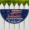 Custom Family Name 250 Years USA Patriotic Heritage 1776 2026 Non-pleated Fan Flag HO82 901316
