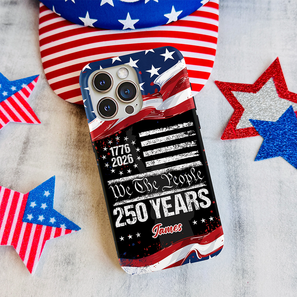 Custom Name 250 Years USA 250th Birthday 1776-2026 Eagle Phone Case HA75 920198