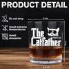 The CatFather For Cat Lovers Personalized Whiskey Glass LM32 893525